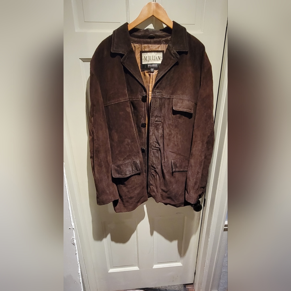 Wilson Mens Lather Jacket Cowboy Yellowstone XXL Leather Native American Western